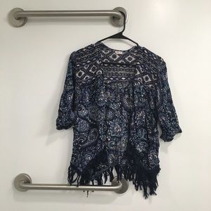 NWOT- Hollister Kimono Cardigan with Paisley Print